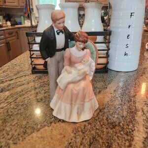 Home interiors man woman baby